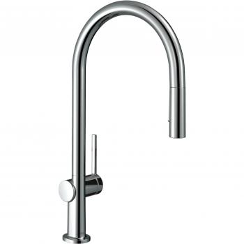 Grifo de cocina Hansgrohe Talis M54 210 con chorro cromado, 2 chorros y ducha extraíble