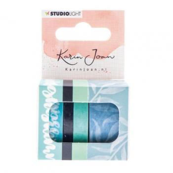 Studio Light Cinta Washi, Papel, azul, 3,5 cm