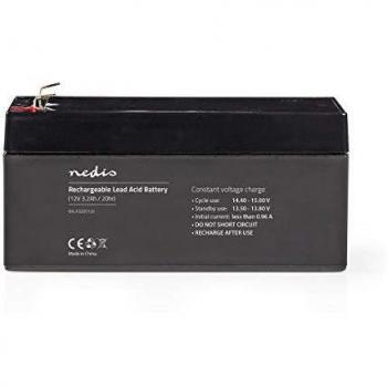 Nedis - Batería Recargable de Plomo-Ácido - 3,2 A - 12 V - 134 x 67 x 61 mm