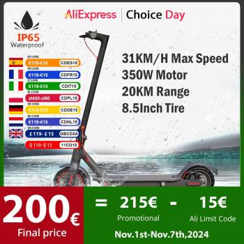 Patinete eléctrico 365GO adulto plegable 350W 8.5 pulgadas 31 KM/H con aplicación inteligente
