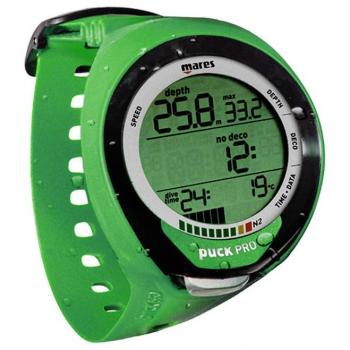 Mares Puck Pro + Ordenador de Buceo, Verde/Negro, Talla única