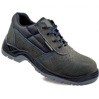 Zapatos de Seguridad Blackleather S1P Piel de Serraje Perforado Sin Metal