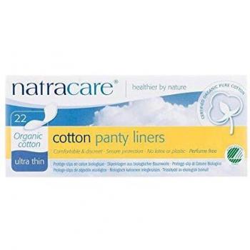 Pack of 3 x Natracare Ultra Thin Organic Cotton Panty Liners - 22 Pack