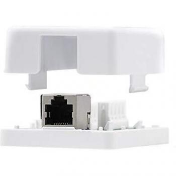 NANOCABLE 10.21.1501 - Roseta de superficie RJ45 con 1 toma de conexión Cat.6 UTP, blanco