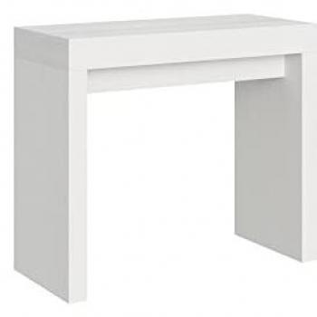 Consola extensible Roxell Small 90x40/196 cm Blanco Fresno