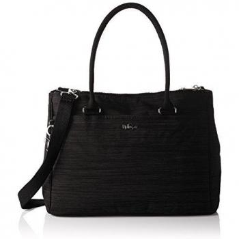 Kipling New Halia, Bolsa de Asa Superior para Mujer, Negro