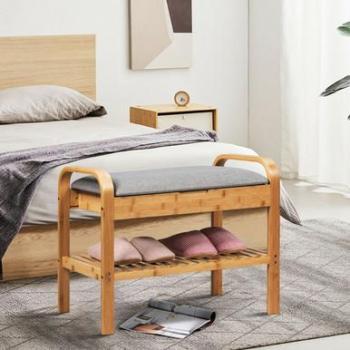 Shoe Rack Bench with Storage Shelf - Features: Multi-functional shoe storage, sturdy bench top for seating, multiple shelves for organizing shoes, sleek design to fit various home decors, durable materials for long-lasting use