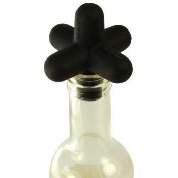 COOKUT Tapón para Botella Negro, Silicona, Centimeters
