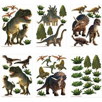 Walltastic - Kit de decoración para habitación con paisaje de dinosaurios
