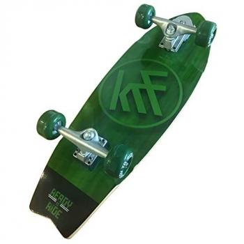Monopatín Surf Skate KRF Ready to Ride 31'' Rojo Verde Negro 78,74x26,04mm