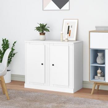 Aparador 2 piezas blanco 37,5x35,5x67,5 cm madera multicapa