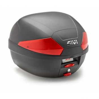 Givi B29N2 Monolock Baúl Trasero de Moto 29 litros, sistema de anclaje Monolock, capacidad para un casco integral o equipaje adicional, diseño aerodinámico y resistente a la intemperie