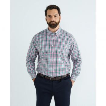 Camisa de hombre casual Mirto cuadros manga larga Tallas Grandes