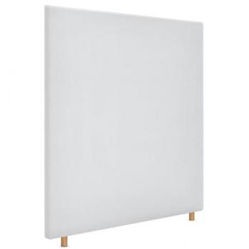 Cabecero Tapizado Aqualine Liso hasta el Suelo en Tela Blanca para Camas de 80/90/105 cm (110x120 cm)