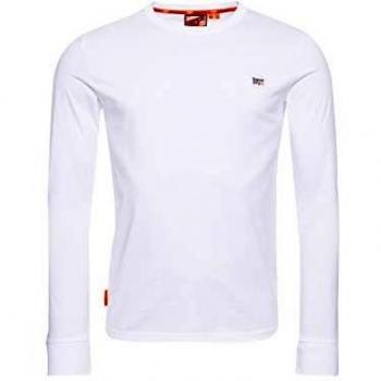 Superdry Hombre Camiseta de Manga Larga en algodón orgánico Collective Óptico M