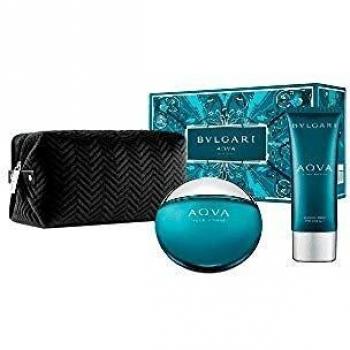 Bvlgari Aqva Pour Homme Eau De Toilette 100Ml, Aftershave Balm 100Ml & Pouch