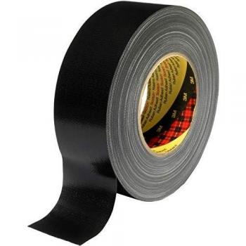 3M 389 Cinta Americana de Altas Prestaciones, 38 mm x 50 m, 1 unidad, Negro
