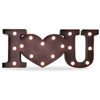 LO+DEMODA Decoración Pared LED I Love You
