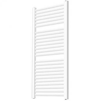 Radiador Toallero Vertical Aquamarin 1200x600 mm, Acero Blanco, Agua Caliente, Entrada Central o Lateral