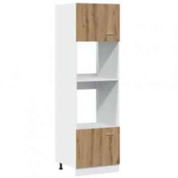 Armario Microondas Lyon Roble Artesanal 60x57x207 cm Madera de Ingeniería