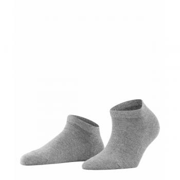 Calcetines Cortos para Mujer Falke Family Gris con Stretch, Talla 39-42