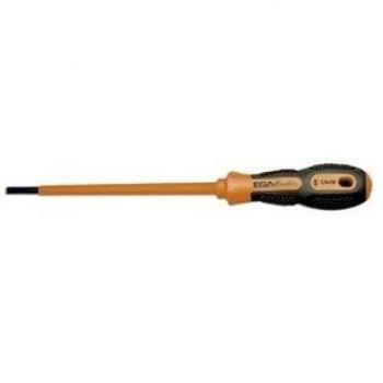 Ega Master – Destornillador Electricista VDE 1000 V, Flat, inch, Imperial, Naranja, 7/32 x 5