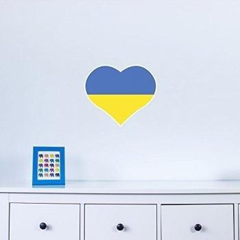 I Love Ukraine Vinyl Wall Art Sticker/Pegatina/Calcomania/Vinilo Decorativo para Paredes en el Hogar