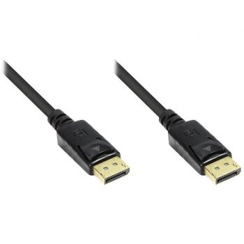 Cable DisplayPort 1.2 macho a macho de 10 m, negro, 4K/UHD @60Hz, chapado en oro
