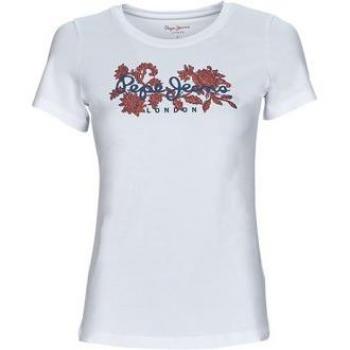 Camiseta Pepe Jeans Nerea de manga corta para mujer en color blanco