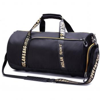 Bolsa de Viaje, Bolsa de Gimnasio, Bolsa Deporte, Bolsa de Gimnasio Mujer Hombre de Gran Capacidad, Bolsa Deporte Mujer Hombre, 45*24*24cm Negro
