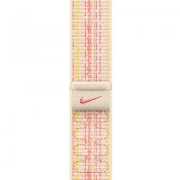 Apple Correa Loop Nike Sport Blanco estrella/rosa, 45 mm