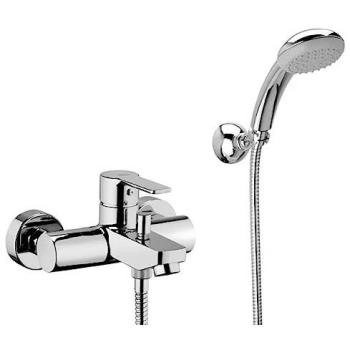 Mezclador Externo para Bañera con Ducha de Mano Paffoni Serie Red Cromado - Latón