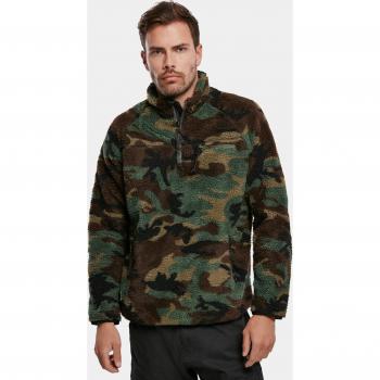 Brandit Woodland Teddy Fleece Troyer Sweatshirt for Men (S-XXL)