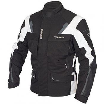 Racer Siena Chaqueta Textil Stretch, Negro, 6XL