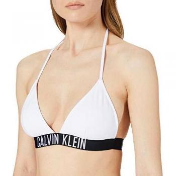 Calvin Klein Triangle-rp Parte Superior de Bikini, Pvh Classic Blanco, L para Mujer