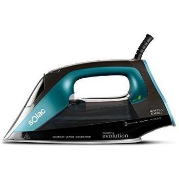 Solac CVG9507 - Centro de planchado compacto, Smart Evolution, 2400 W, auto desconexión, suela Coridium Pro Drive