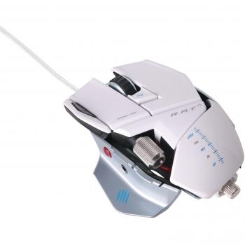 Mad Catz R.A.T. 5 - Ratón gaming, color blanco