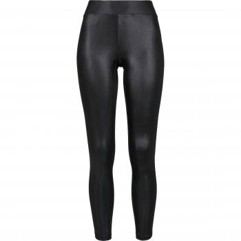 Urban Classics Women's Imitation Leather Leggings - Black - XS to L