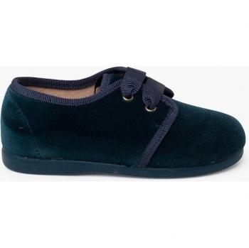 Zapato inglés de bebés de terciopelo cordón faya - Elegantes y Cómodos
