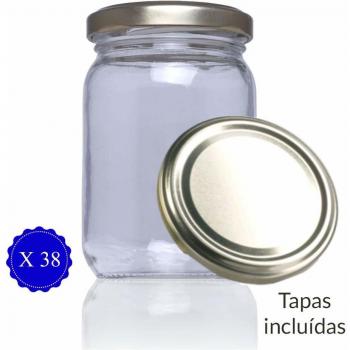 Tarros  de cristal con tapa para conservas caseras legumbres, pastas, botes cristal con tapa frascos  con tapa para chuches