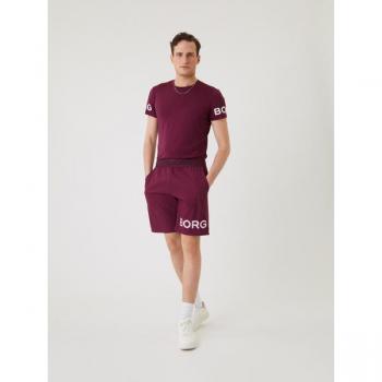 Björn Borg Men's Borg Shorts, Red, Size L