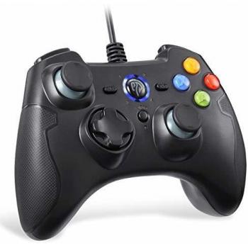 Mando PC Gamepad PC, [Regalos] EasySMX Mandos PS3, Controller PC PS3, Controlador PC PS3, Joystick con Doble-Vibración, TRIGGER Compatible con Windows/Android/PS3/TV Box de Sistema Andriod