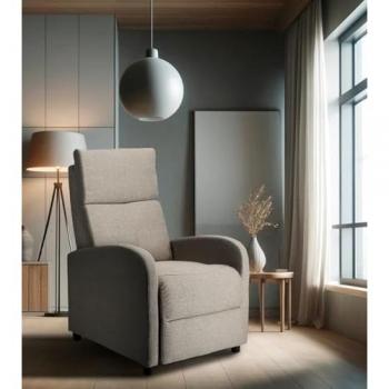 Sillón Relax Reclinable por Empuje Nexus Compacto Color Tostado