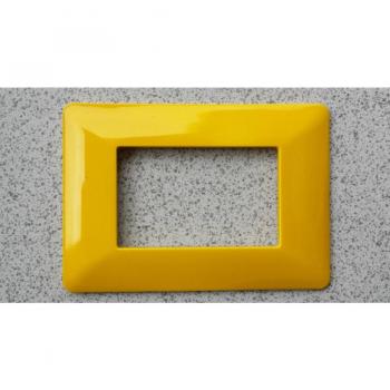 Placas ABS Amarillas para Serie Matix Bticino Compatibles 3, 4 y 6 Módulos - 6 Foros