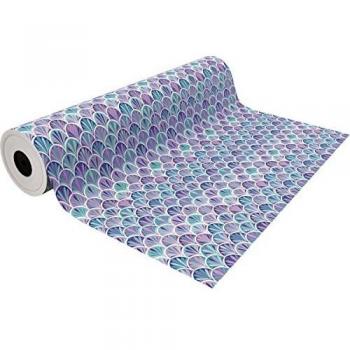 Bobina Papel Regalo ANDINA, 31 cm. x 85 m. Morado Plumas