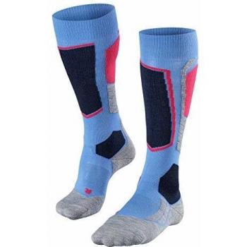 Falke SK2 Women's Ski Socks - Blue Note, Intermediate Cushioning, Size 39/40