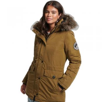 Superdry Women's Ashley Everest Parka Coat - Khaki - Size 16 UK