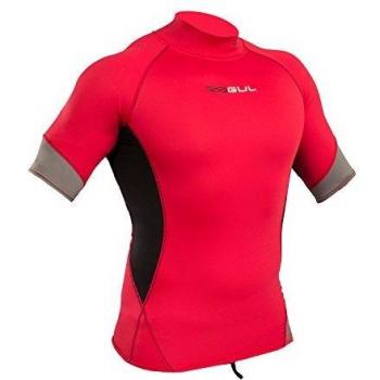 Gul 2018 Xola Short Sleeve Rash Vest Red/Black RG0338-B4 Sizes- - Small