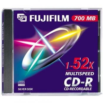 Fujifilm 4047384 - CD-R de Alta Velocidad 52X, Capacidad de 700MB/80 Minutos, Paquete de 10 Unidades