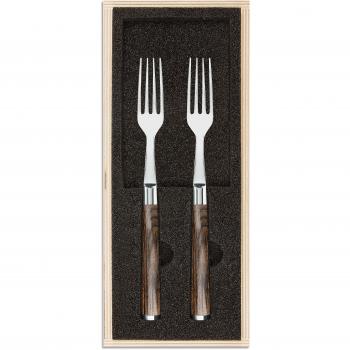 Tenedor Kai TDM-0990, 2 piezas, acero inoxidable, diseño ergonómico, acabado pulido, apto para lavavajillas